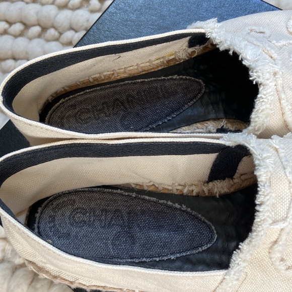 SOLD Chanel Denim Tipped Espadrilles - Picture 6 of 8